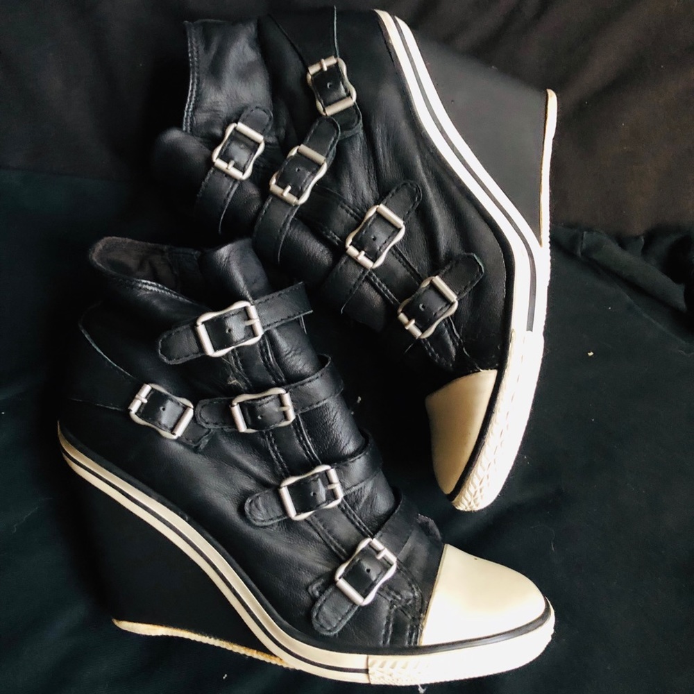 ASH buckle wedge sneaker